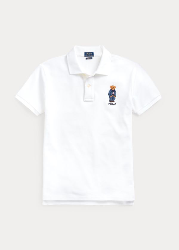 Women's Polo Ralph Lauren Classic Fit Bear Polo Shirts | 137965XTG